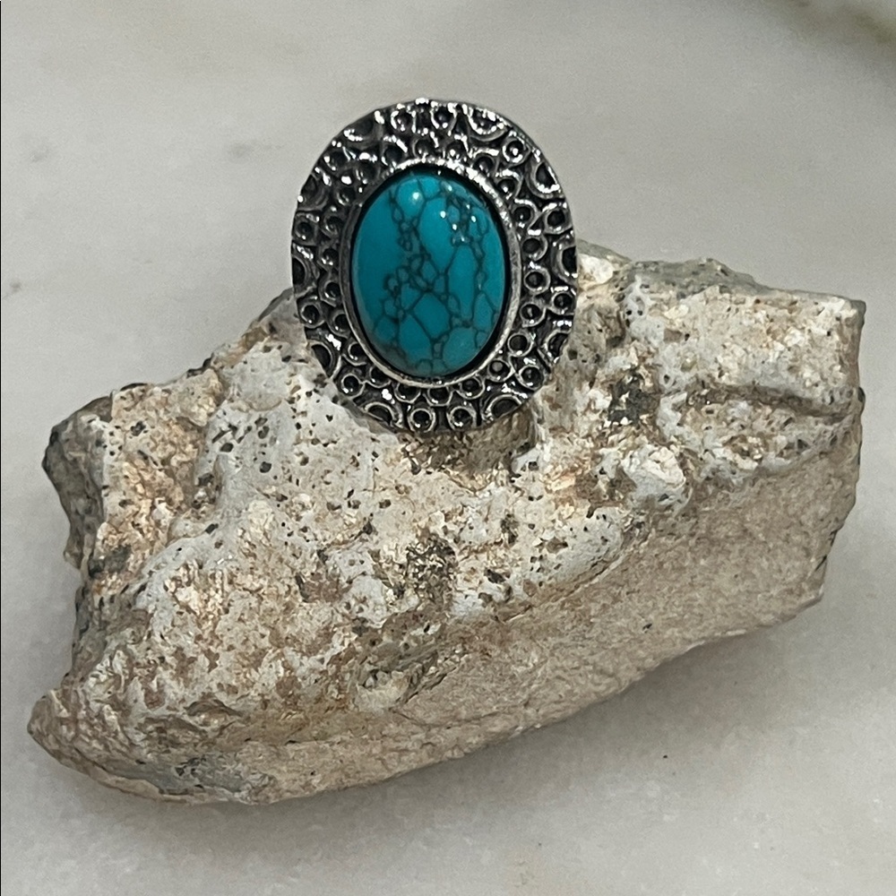 Turquoise Silver Women's Ring